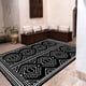 thumbnail image 5 of Alfombra con estampado Retro para sala de estar, decoración del hogar, alfombra para los pies de la cama, sofá minimalista, mesa de centro, Tapis, 러그, 5 of 5