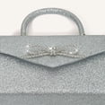 thumbnail image 2 of Bolso Mano Noche Mujer Con Lazo Purpurina Diamantes Imitación Minibolsos, 2 of 9