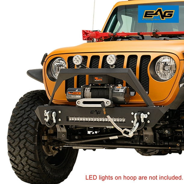 EAG 0719 Jeep Wrangler JL/JK Stubby Front Bumper wit