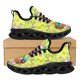 thumbnail image 1 of Zapatos planos con estampado floral de huevo de Pascua para mujer, zapatillas ligeras de malla, cómodas para caminar al aire libre, 1 of 6