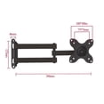 thumbnail image 2 of TV Wall Mount Articulating LCD Monitor Full Motion 15 Inch Extension Arm Tilt Swivel for Most 13 to 32 Inch LED TV, 2 of 5