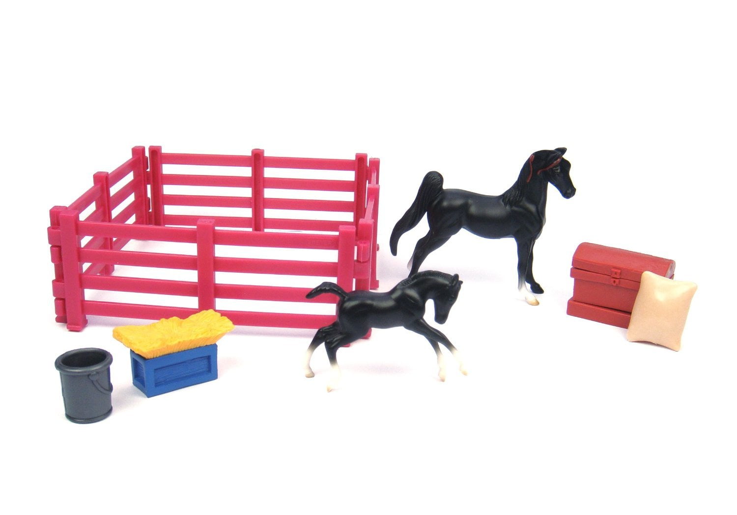 19 Piece Playset Breyer Horses Breyer Farms Deluxe Wooden Playset 