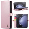 thumbnail image 5 of 1pc Phone Case With Luxury Retro Flip Artificial Leather Case For Samsung Galaxy Z Fold 5 5G Fold5 Wallet With Card Holder Shockproof Cover, 5 of 5