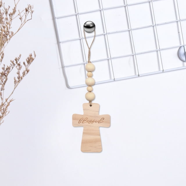 Intertwined Jute Rope Bead Rural Style Unique Wood Color Tassel Bead Hanging Decoration Home Embellishment Pendant