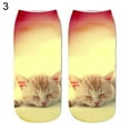 thumbnail image 6 of harmtty Women Men Animal 3D Cat Printed Casual Soft Ankle Socks, 6 of 7