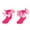 Hot Pink, variant on Ruffle Socks for Girls,Big Ruffle Ankle Socks Baby Kids Cotton Double Lace Turn Sock for Girls Cute Socks for Dance Daily