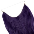 thumbnail image 5 of Women Invisible Wire Hair Extensions Hidden No Clip Natural Hair Extensions Long Soft Silky Straight Curly Hairpiece Wavy Hidden Hair Extension Synthetic Hairpieces 18-22 inch Hairpiece, 5 of 8