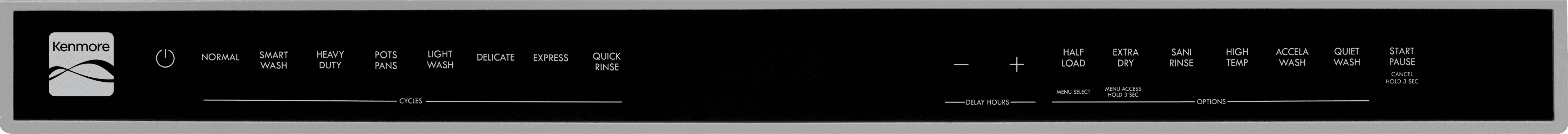 Kenmore 24” Built-In-Dishwasher w/ 3rd Rack & Turbo Dry with Pocket Handle-SS