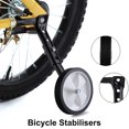 thumbnail image 2 of Kids Bike Stabilizers, Bicycle Training Wheels, Universal Support Wheels For 18 20 22 Inch Children's Bikes (1 Pair Black), 2 of 5