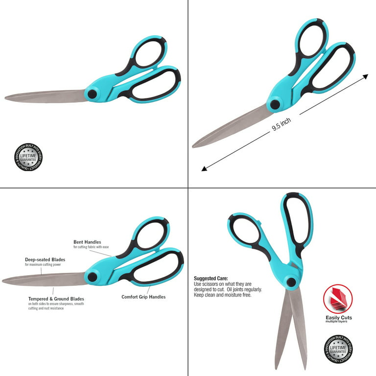 7.5 Leather Cutting Scissors Design Fabric Craft Cut Shears Sharp Heavy  Duty