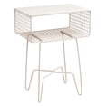 thumbnail image 6 of mDesign Steel Side/End Table Nightstand with Storage Shelf Basket - Cream, 6 of 6