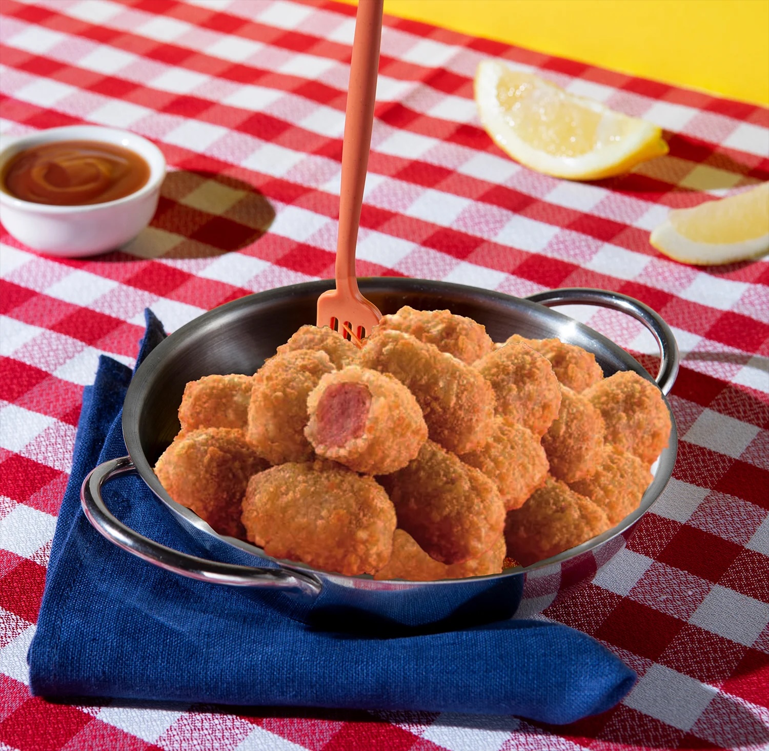TOTDOGS Original Frozen Chicken Hotdog Fritter Bites, 20.1 oz, 30 Count