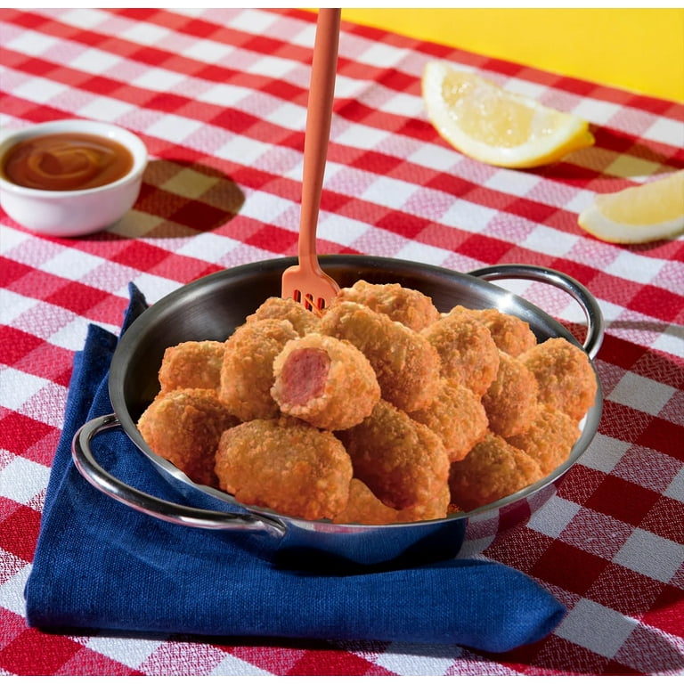 TOTDOGS Original Frozen Chicken Hotdog Fritter Bites, 20.1 oz, 30