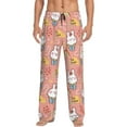 thumbnail image 2 of Kdxio Rabbit So Cute Print Men's Sleep Pajama Pant Lounge Pants with Pockets, 2 of 8