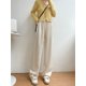 thumbnail image 1 of Pantalones de punto suaves y cómodos para mujer, pantalones anchos largos holgados básicos de otoño para mujer, pantalones de chándal de cintura alta, pantalones rectos para mujer Tan Jianjun unisex, 1 of 2