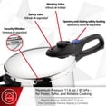 thumbnail image 5 of Magefesa Favorit 6.3-Quart Stainless Steel Stovetop Pressure Cooker, 5 of 9