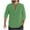 Green, variant on qolati Mens Cotton Linen Shirts Vintage Long Sleeve Casual Button-Down Ruched Front Blouse Classic Fit V Neck Beach Tops