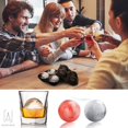 thumbnail image 5 of Gustave Ice Cube Trays Silicone (Pack of 2), Large 4 Cavity Sphere Ice Cube Molds with Funnel, for Whiskey and Cocktails & Bourbon, Reusable and BPA Free "4 Cavity", 5 of 11