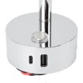 thumbnail image 4 of RV Reading Light, USB Port, Matte, 3 Colors, Dimmable, Touch Switch, RV Reading Wall Light, DC12-24V, Chrome Plated, 4 of 4