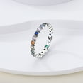thumbnail image 6 of MULA 925 Sterling Silver Rings Band Stacking with Cubic Zirconia Size 6-9 Gifts for Women Lover, 6 of 6