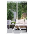 thumbnail image 1 of Mosquitera para puerta, cortina magnética para moscas, cortina antimosquitos para puerta con cierre magnético sin taladrar para puerta de balcón, puerta de sótano, puerta de terraza (blanca, 120 x 22, 1 of 5