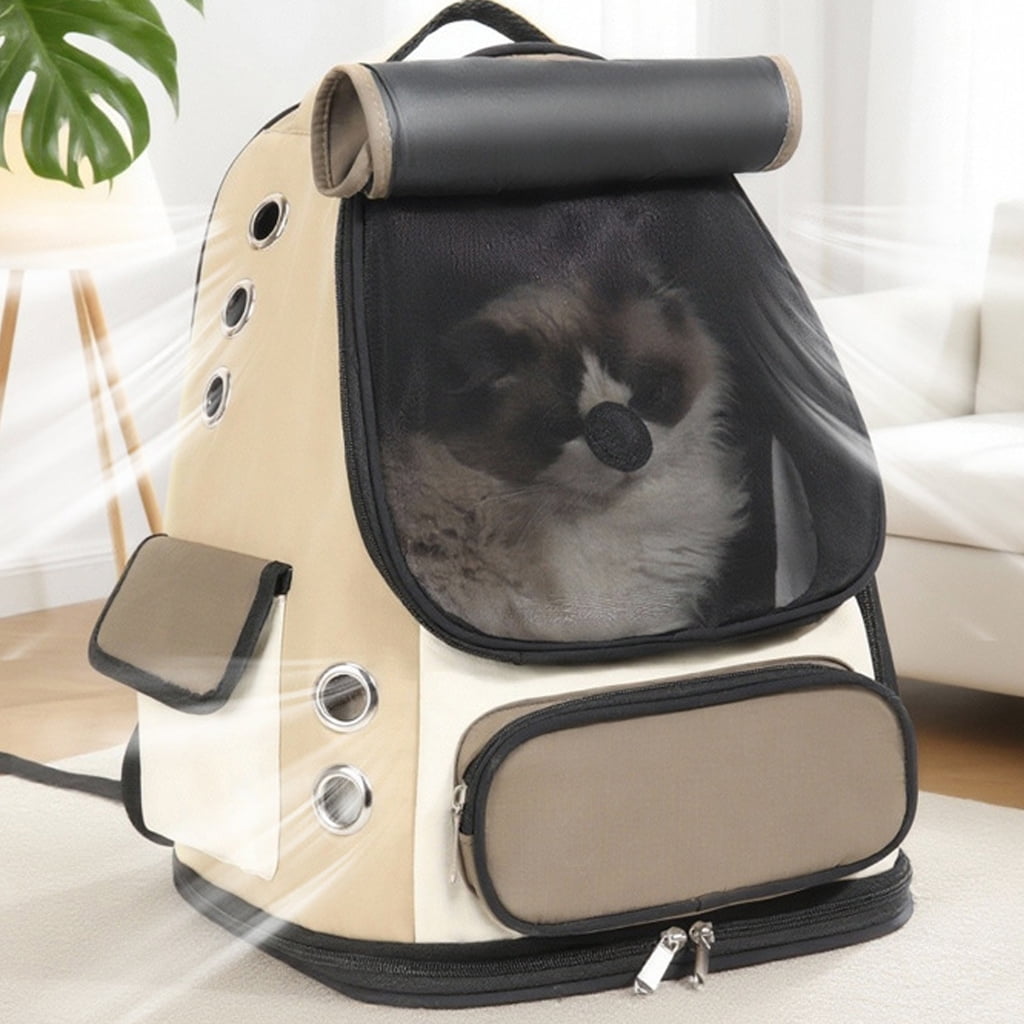 PatungKu Light Weight Breathable Pet Carrying Backpack for Small Dogs Cats Daily Travel