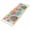 Khaki Light Blue Red, variant on Bathroom Rug 2'x 3', Happy Birthday Woven Cotton Washable Rug with Tassels, Colorful Balloon Ribbon Cake Non Slip Front Door Mat for Entrance, Doorway, Hallway, Laundry Room