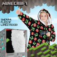 thumbnail image 4 of Manta con capucha de forro polar Minecraft para niños y adolescentes, 4 of 6