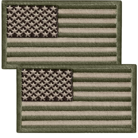 Bluyellow Subdued American Flag Embroidered Tactical Patches