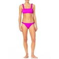thumbnail image 2 of No Boundaries Junior's Ribbed Ruffle Bikini Bottom Swimsuit, 2 of 4