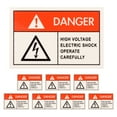 thumbnail image 2 of 8 pcs Danger Sign Warning Electric Shocks Sign High Voltage Sign Electric Shocks Warning Stickers, 2 of 5