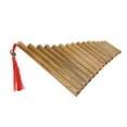 thumbnail image 4 of Panpipes, Easy To Learn 15 Pipe Natural Bamboo Panpipes Flute G Key  For Beginners For Play, 4 of 7