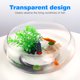 thumbnail image 3 of Acuario transparente: Pecera de plástico de 2800 ml para peces betta, ideal para decoración del hogar. También sirve como pecera pequeña para plantas y otras mascotas acuáticas., 3 of 8
