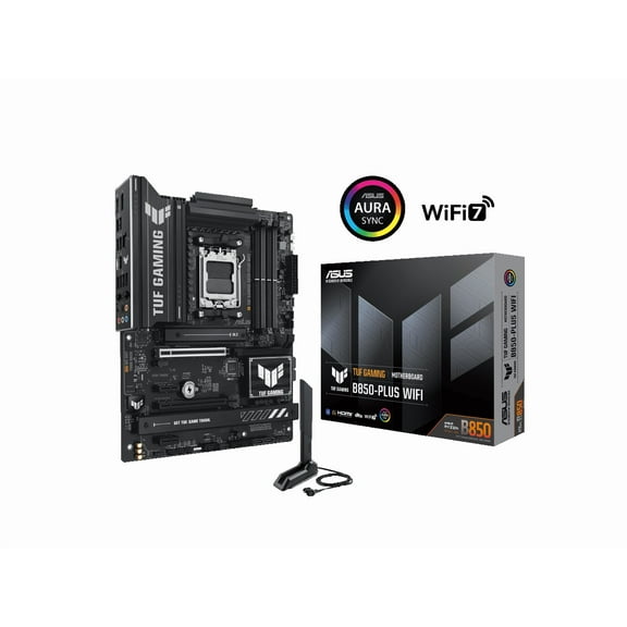 TUF B850-PLUS WIFI Gaming Desktop Motherboard - AMD B850 Chipset - Socket AM5 - ATX - Ryzen 7, Ryzen 8, Ryzen 9 Processor Supported - 192 GB DDR5 SDRAM Maximum RAM - DIMM, UDIMM - 4 x Memory Slots ...