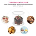thumbnail image 2 of 8 Inch Clear Plastic Cake Storage Container for Birthday Wedding Dessert, 2 of 5