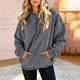 thumbnail image 1 of Neewe Womens Fashion Solid Color Oversized Corduroy Hoodies Pullover Sweatshirts Casual Fall Clothes, 1 of 7