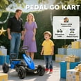 thumbnail image 4 of Qaba Pedal Go Kart for Kids 2-5 Years Old with Silent EVA Wheels, Blue, 4 of 10