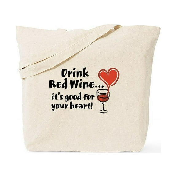 CafePress - Red Wine Tote Bag - Unisex Canvas Tote Bag, Beige, 1-Piece