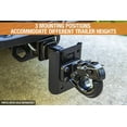 thumbnail image 4 of Buyers Products B2276327 2 in. Pintle Hook Mount - 3 Position with 9 in. Shank - PM90 - Black, 4 of 6