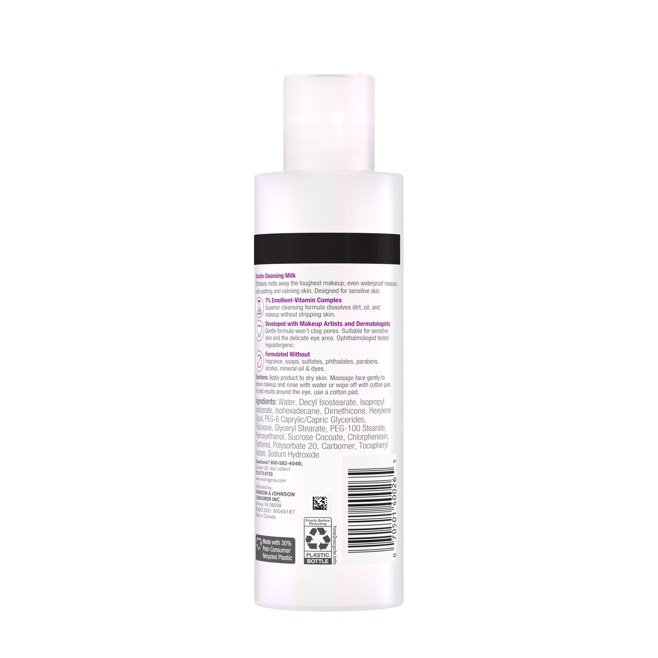 Neutrogena Makeup Melting Micellar Milk, Makeup Remover, 6.7 fl. oz
