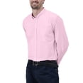 thumbnail image 2 of FastRockee Men's Button Down Long Sleeve Shirts for Mens Dress Shirts Mens Oxford Shirt Casual Collared Shirt Pink XL, 2 of 6