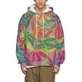 thumbnail image 2 of Chandails en Molleton pour Hommes Imprimés 3D Chandail à Capuchon Manches Longues Col Rond Pull Streetwear Chandails à Capuchon pour Homme Tops Décontractés, 2 of 4