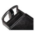thumbnail image 5 of Rubbermaid Commercial Heavy-Duty Utility Cart with Lipped Shelves, Plastic, 2 Shelves, 500 lb Capacity, 17.13" x 38.5" x 38.88", Black, 5 of 6