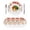 White, variant on 13 Inch Round Placemats Set of 4, Thanksgiving Flowers Non Slip Heat Insulation PP Table Mats, Farmhouse Autumn Floral Leaves Washable Place Mats for Kitchen Dining Party Table Decor