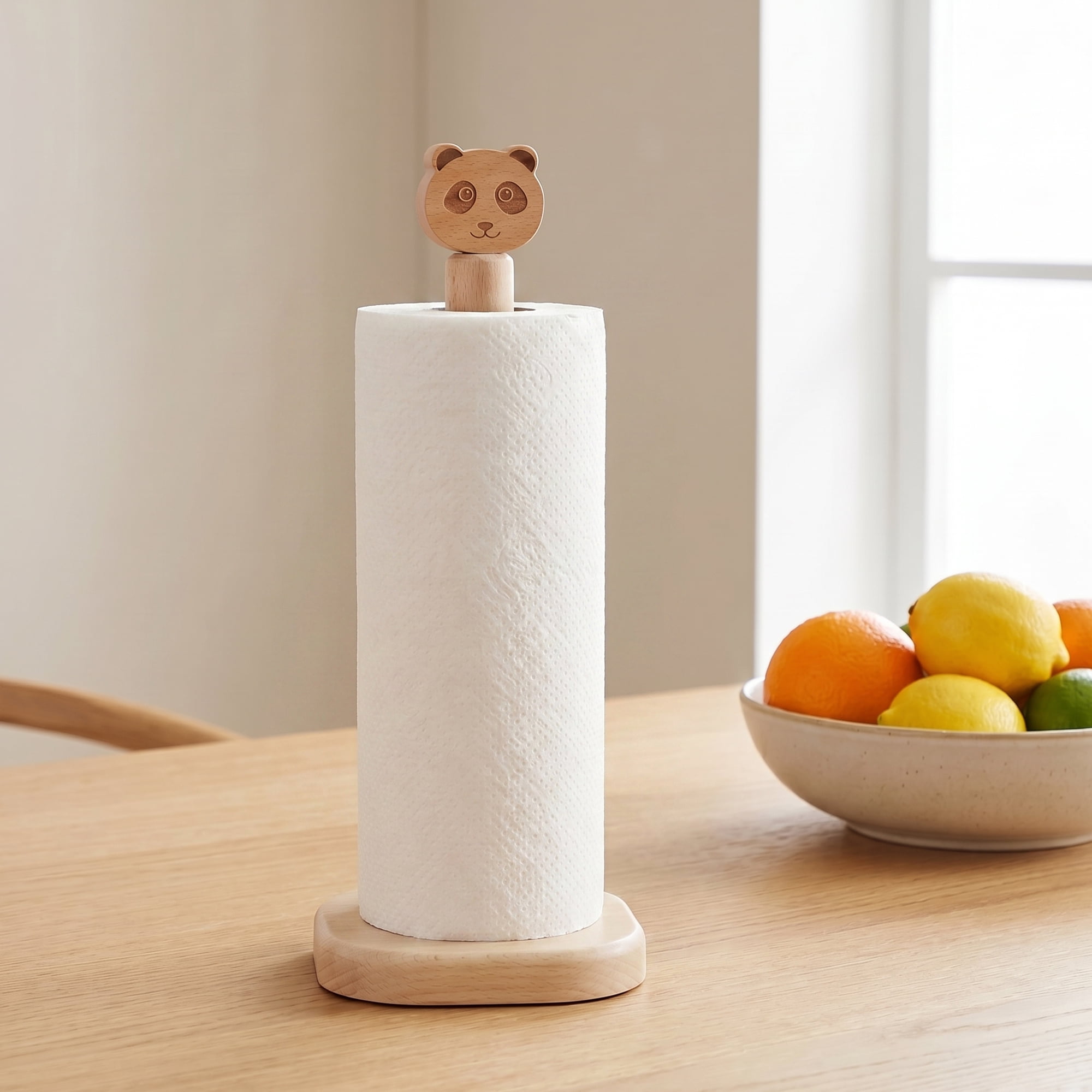 Unique Bargains Paper Towel Holder Countertop Non Slip Base Dispenser Frog 13.2x5.1inch