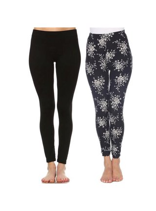 Polyester Women Leggings, Multi Color - Pack of 3