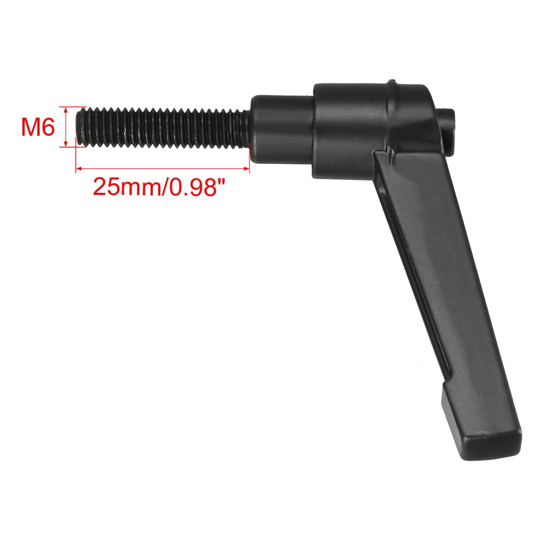 Unique Bargains Adjustable Clamping Lever Handle Metric Male Threaded Stud Knobs M6