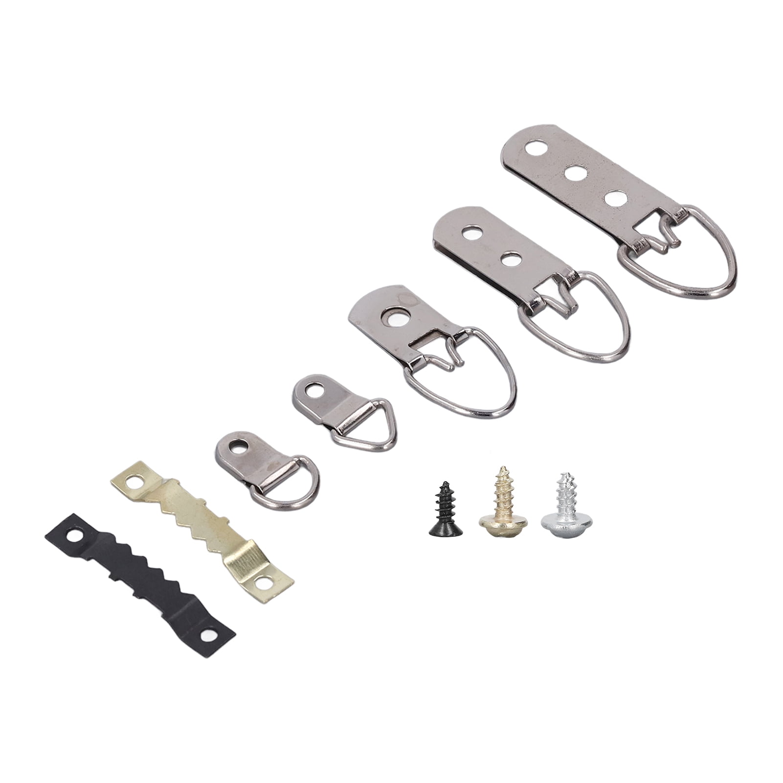 Suodoka 415-Piece Picture Hangers Kit Heavy Duty Assorted Frame Hooks with Screws and Transparent Box