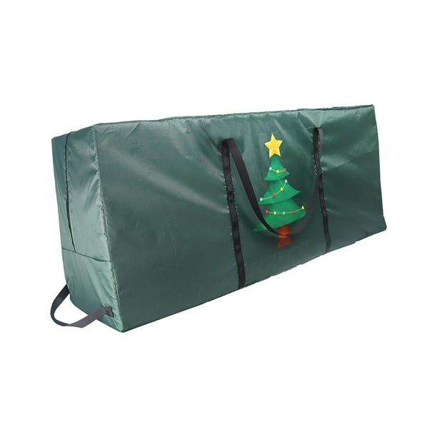 Bolsa para árbol de Navidad, tela Oxford, cierre de cremallera, para guardar adornos navideños Árbol verde