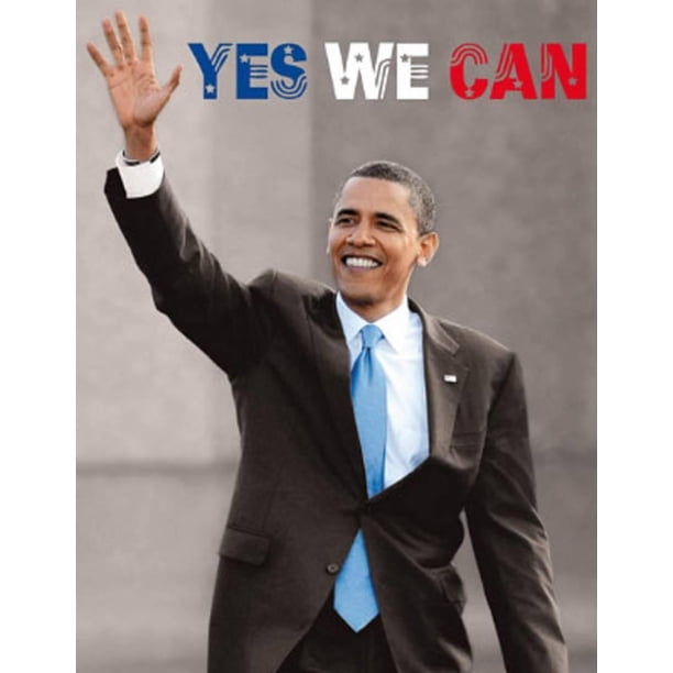 President Barack Obama (Yes We Can, Waving) Art Poster